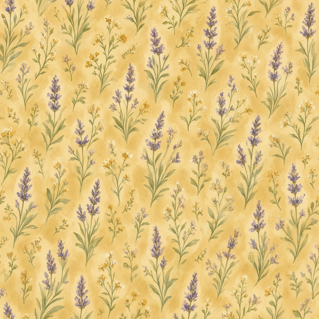Lavender Botanical Peel and Stick Wallpaper