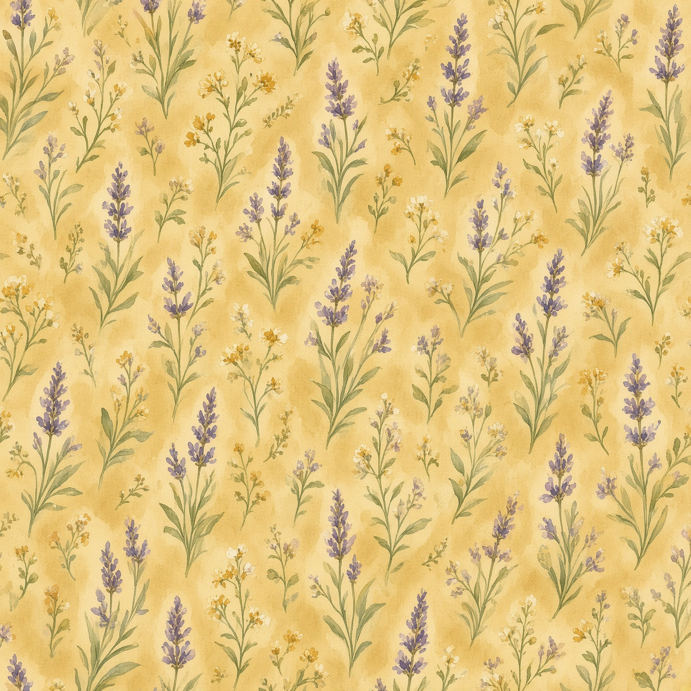 Lavender Botanical Peel and Stick Wallpaper