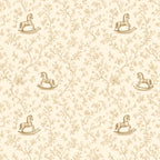 Rocking Horse Nursery Peel and Stick Wallpaper – Vintage Baby & Kids Room