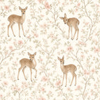 Woodland Deer & Fawn Peel and Stick Wallpaper – Nature Nursery & Neutral Decor