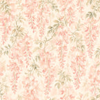 Blush Pink Trailing Botanical Peel and Stick Wallpaper