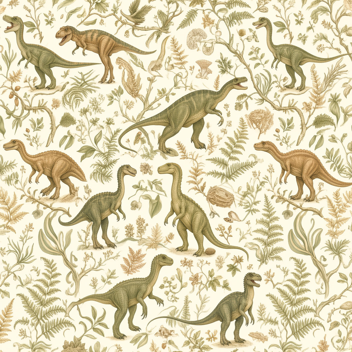 Dinosaur Garden Peel and Stick Wallpaper – Nursery & Kids Room