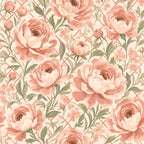 Blush Peony Garden Peel and Stick Wallpaper