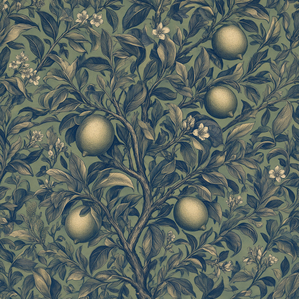 Citrus Botanical Peel and Stick Wallpaper