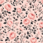 Blush Pink English Rose Peel and Stick Wallpaper