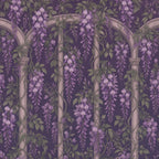 Dark Wisteria Archway Peel and Stick Wallpaper