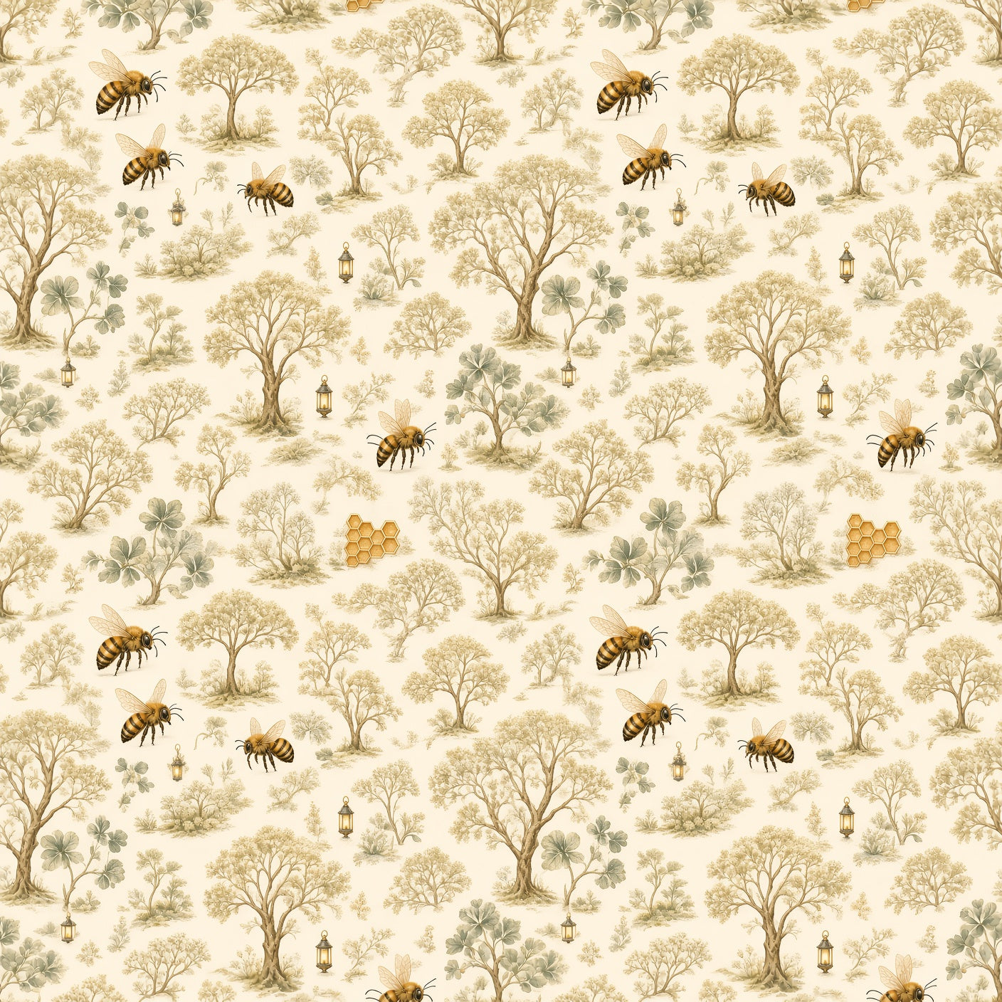 Woodland Tree Nursery Peel and Stick Wallpaper – Nature-Inspired Baby & Kids Room