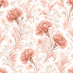 Pink Carnation Floral Peel and Stick Wallpaper – Removable & Waterproof