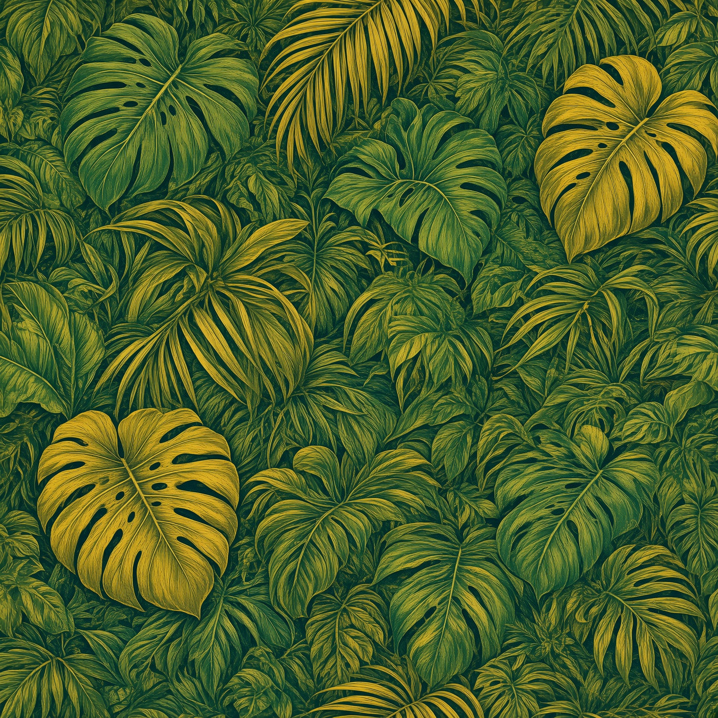 Tropical Monstera Peel and Stick Wallpaper