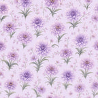 Lavender Chrysanthemum Peel and Stick Wallpaper