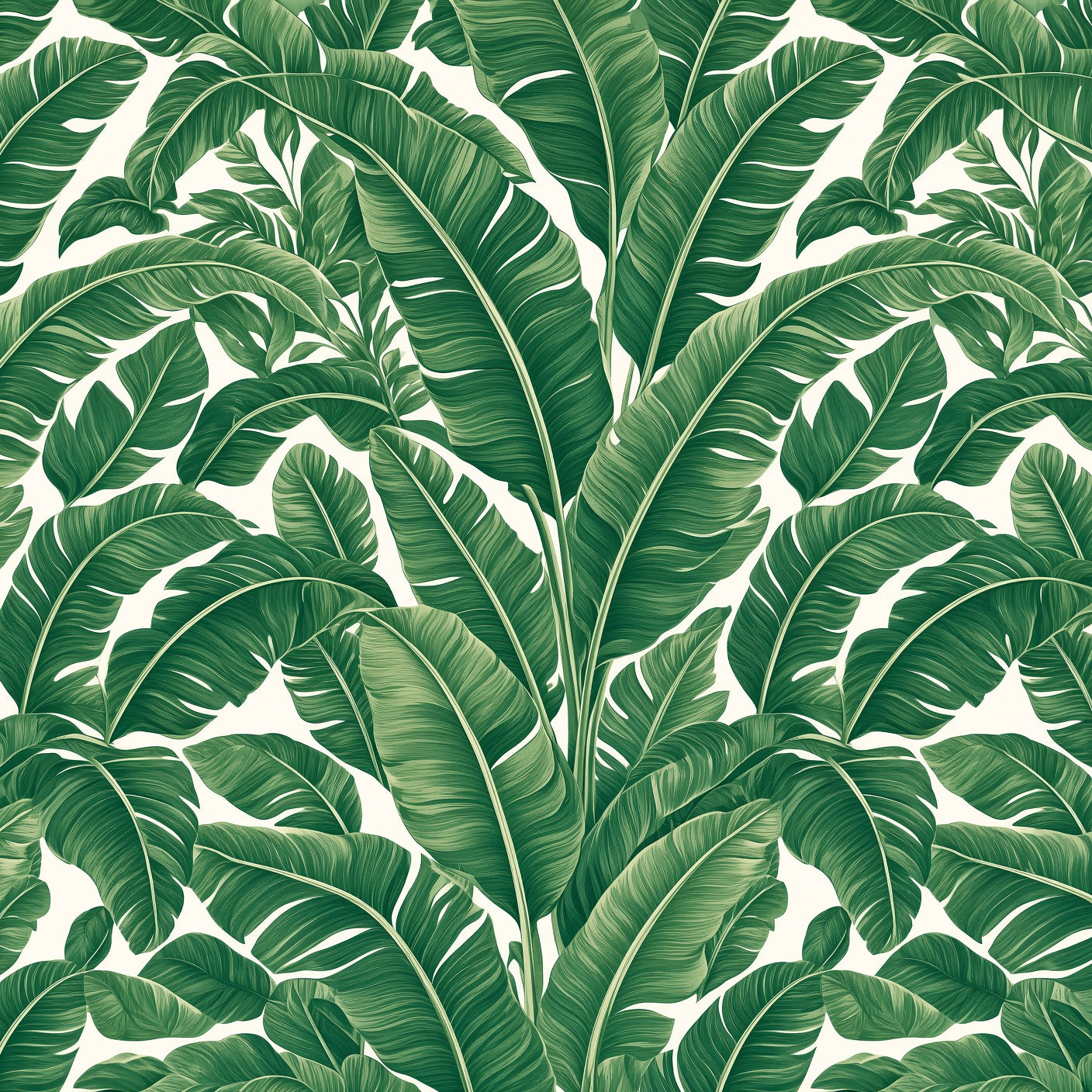 Tropical Banana Leaf Peel and Stick Wallpaper