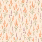 Boho Pampas and Lavender Peel and Stick Wallpaper