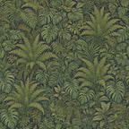 Dark Fern Jungle Peel and Stick Wallpaper