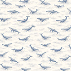 Whale Song Peel and Stick Wallpaper – Ocean Nursery & Coastal Kids Room