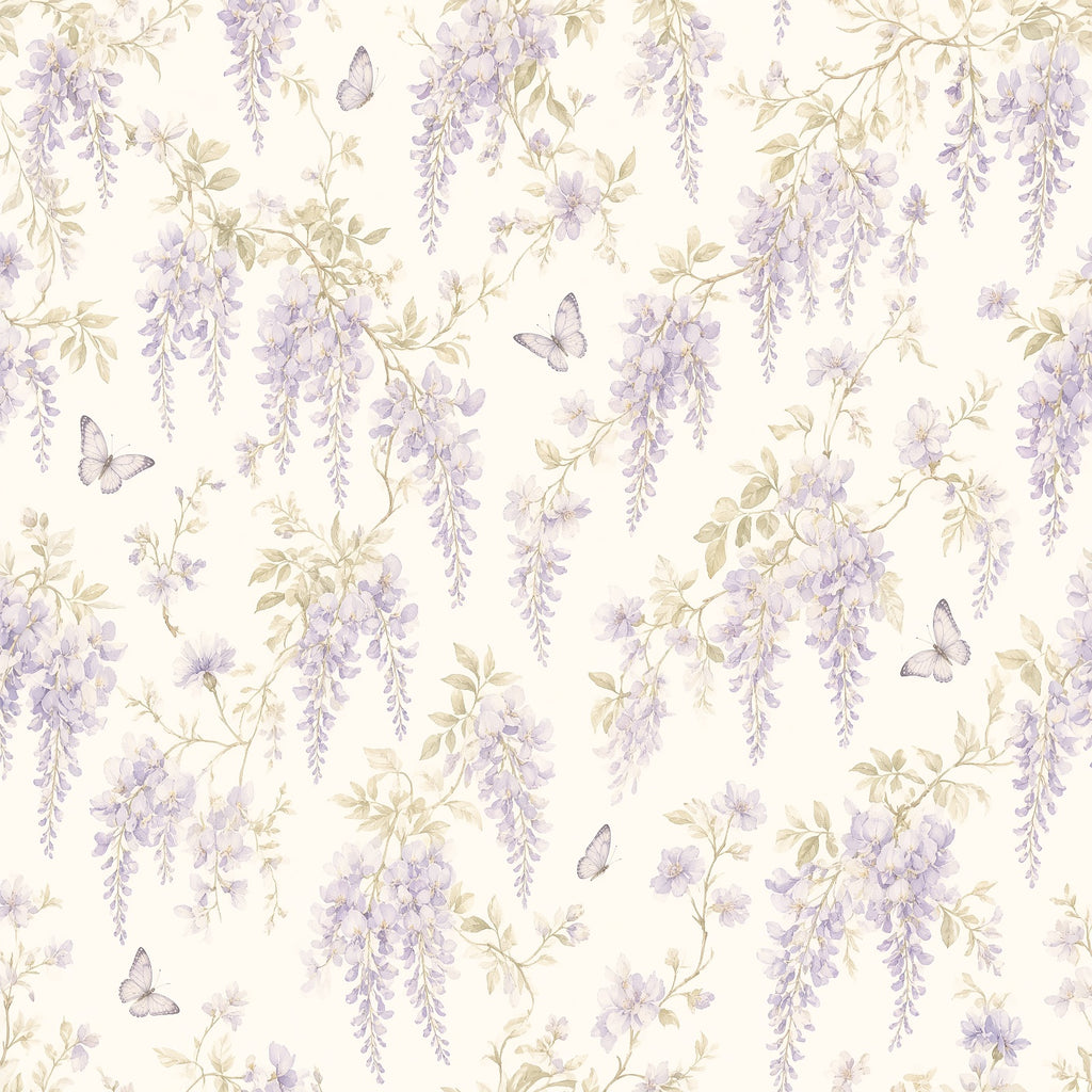 Butterfly Garden Peel and Stick Wallpaper – Whimsical Nursery & Girls Room