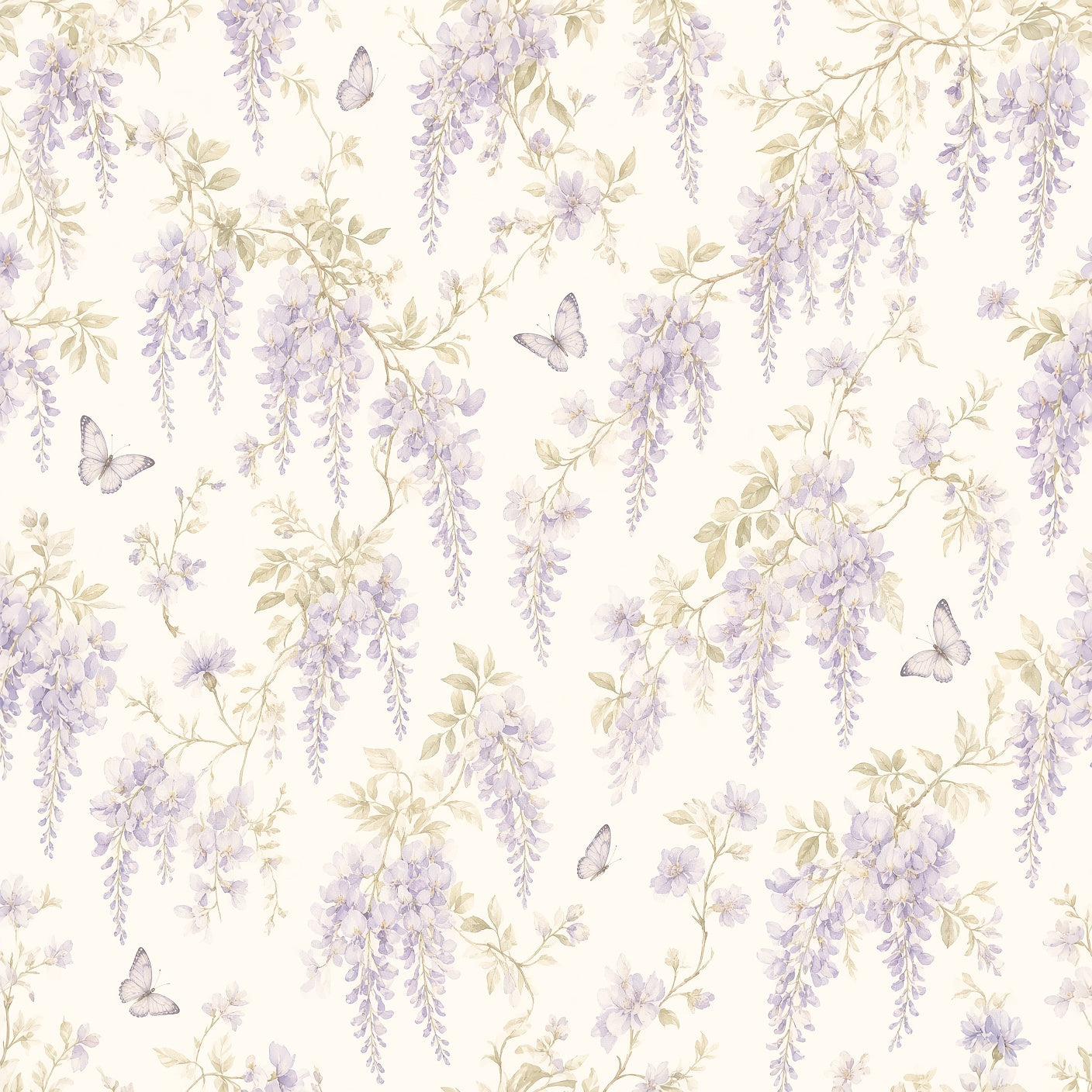 Butterfly Garden Peel and Stick Wallpaper – Whimsical Nursery & Girls Room