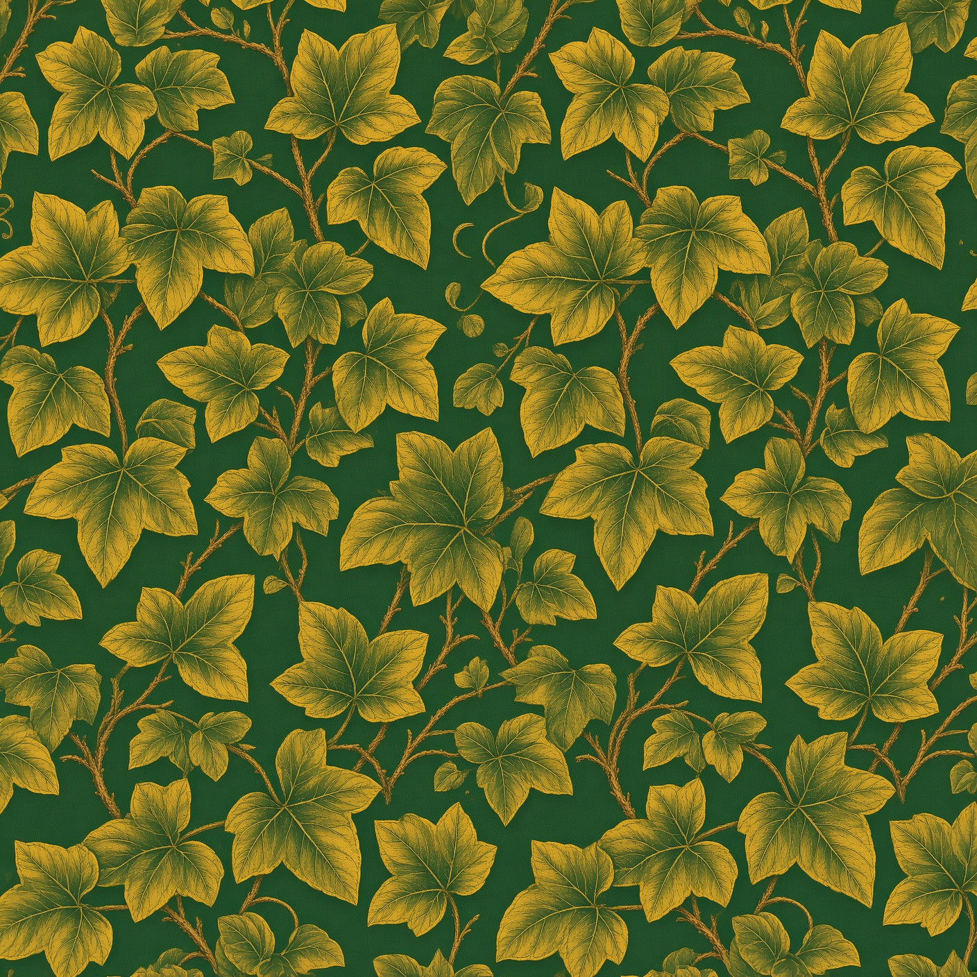 Ivy Leaf Peel and Stick Wallpaper | Green Botanical