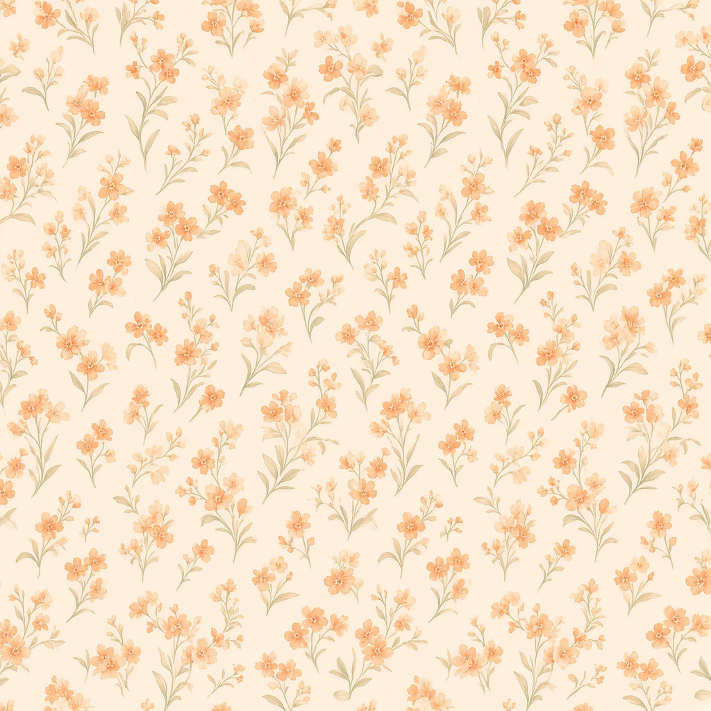 Peach Blossom Scatter Peel and Stick Wallpaper
