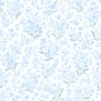 Ice Blue Magnolia Peel and Stick Wallpaper