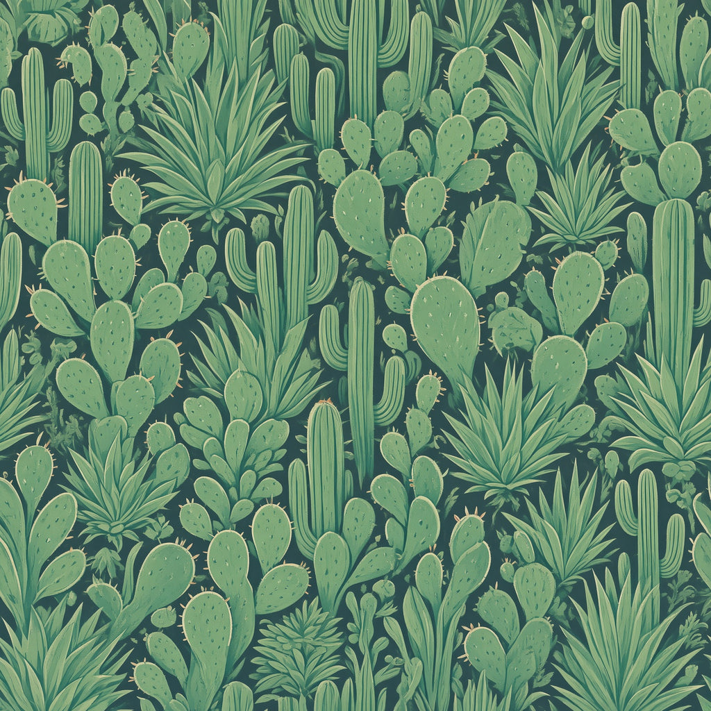Cactus Garden Peel and Stick Wallpaper