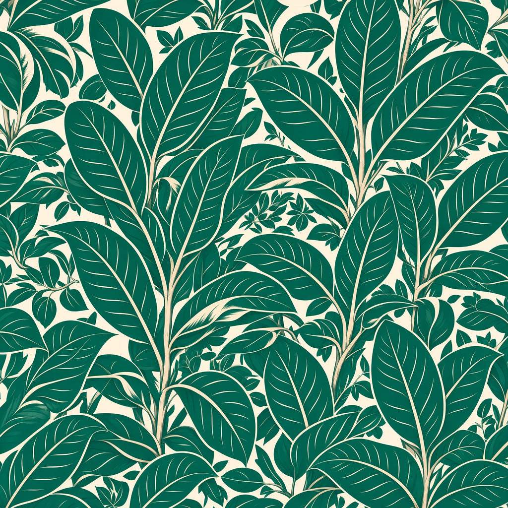Emerald Leaf Peel and Stick Wallpaper