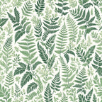 Watercolor Fern Peel and Stick Wallpaper