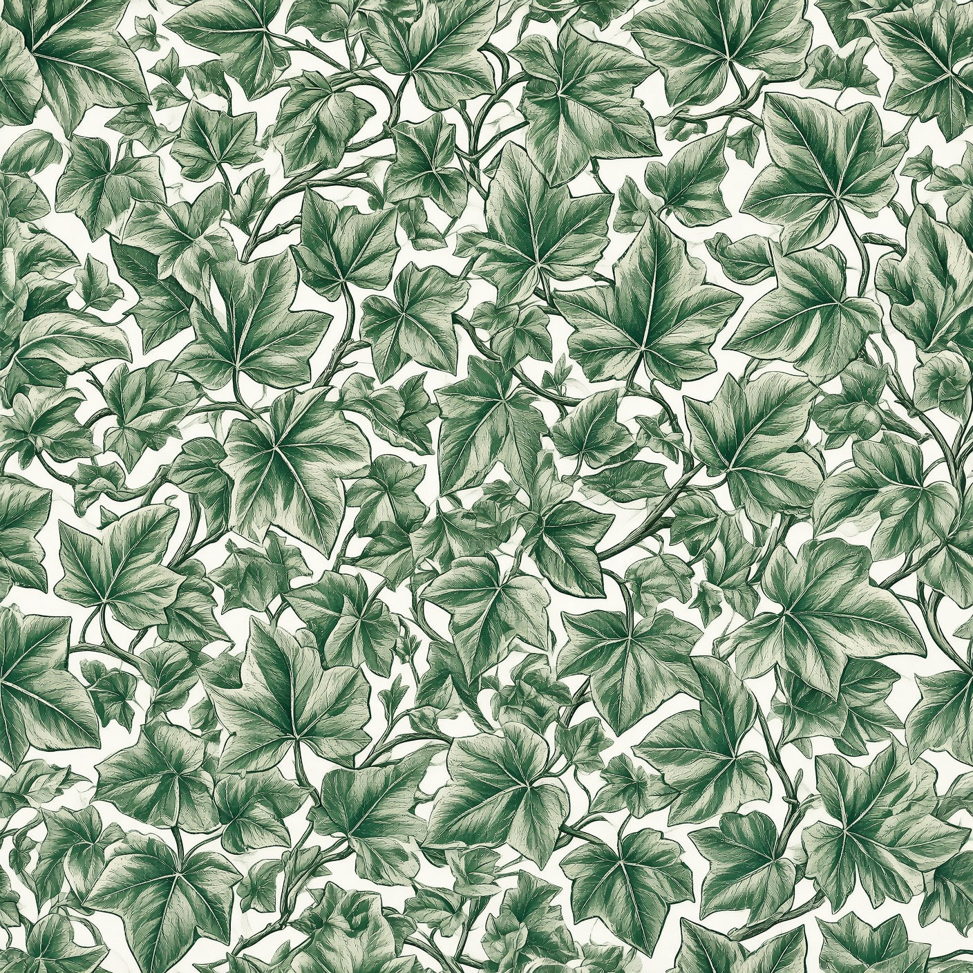 Botanical Leaf Toile Peel and Stick Wallpaper