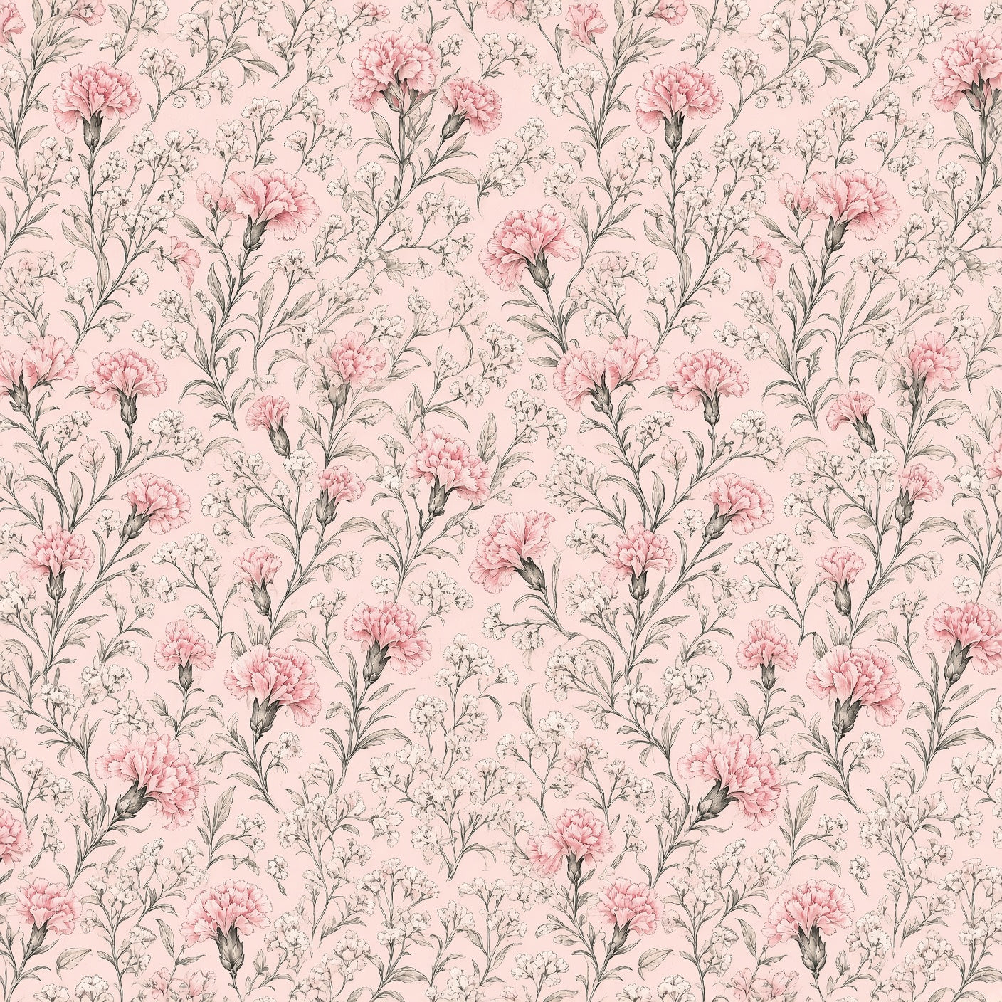 Blush Magnolia Branch Peel and Stick Wallpaper