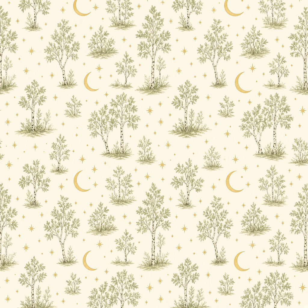 Celestial Desert Peel and Stick Wallpaper – Whimsical Nursery & Boho Kids Room