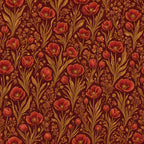 Terracotta Morris Floral Peel and Stick Wallpaper